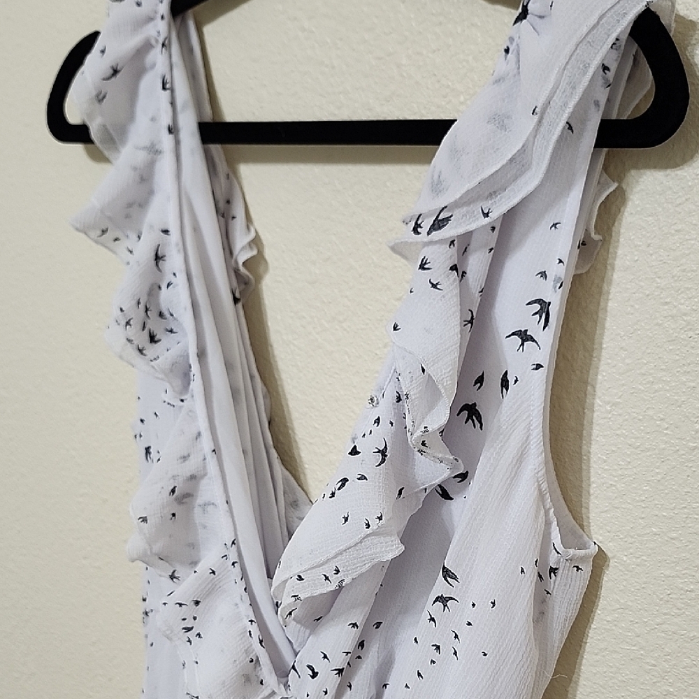 H&M White Ruffled Sleeveless Mini Dress - Picture 6 of 12